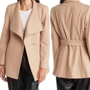 Ted Baker Belted Wool and Cashmere Blend Coat, Camel